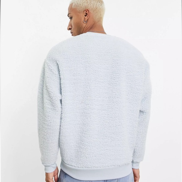 ASOS DESIGN Men’s Oversized Sweatshirt With Amore Boucle Print On Chest Size M - Picture 2 of 12